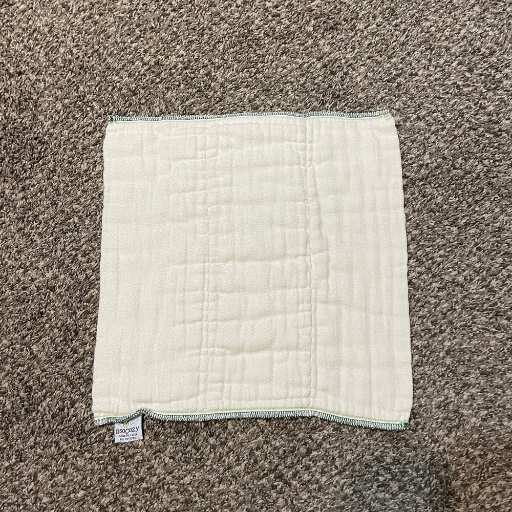 Organic cotton prefold diapers/inserts